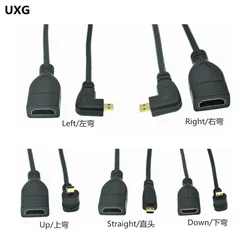 Adaptador HDMI 90° Hembra Tipo D Conector Angular