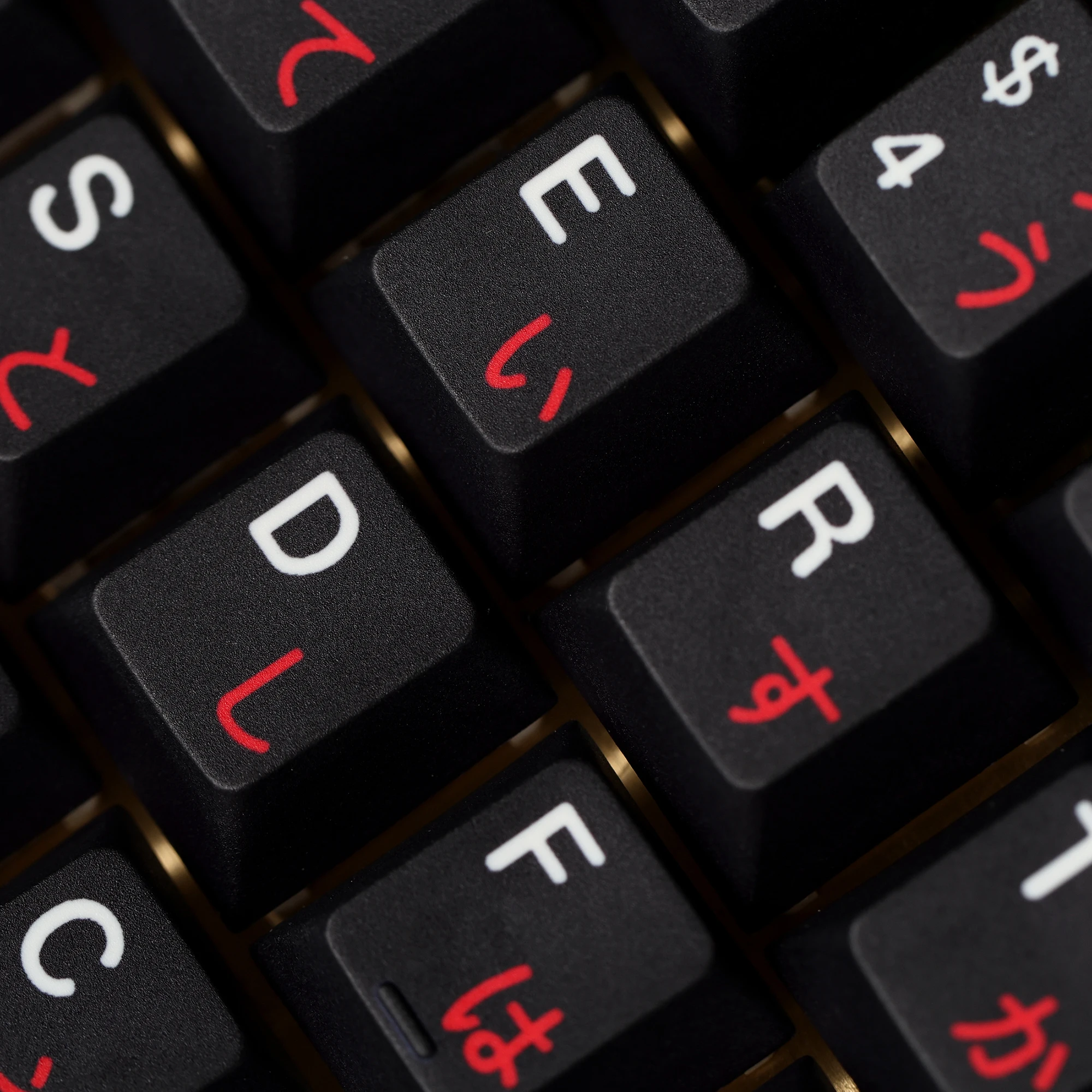 JKDK Studio WOB Cherry profile Dye Sub Keycap Set, PBT, plástico negro para teclado mecánico 61, 68, 84, 87, 104 Cherry Mx Switch - imagen 3