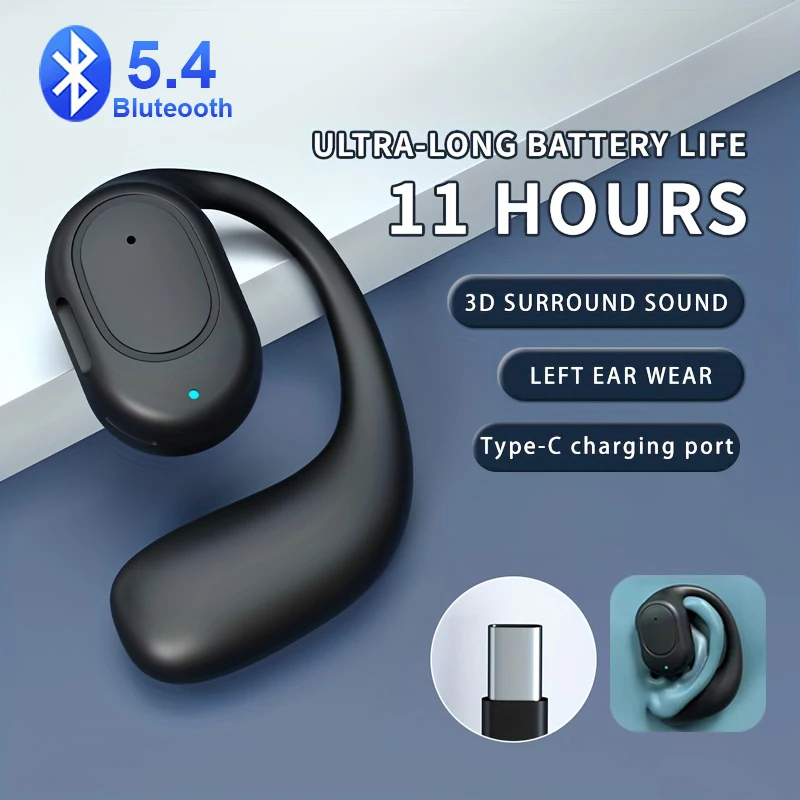Auriculares inalámbricos con Bluetooth, cascos con micrófono, conducción ósea, manos libres, cancelación de ruido, para conducir - imagen 2