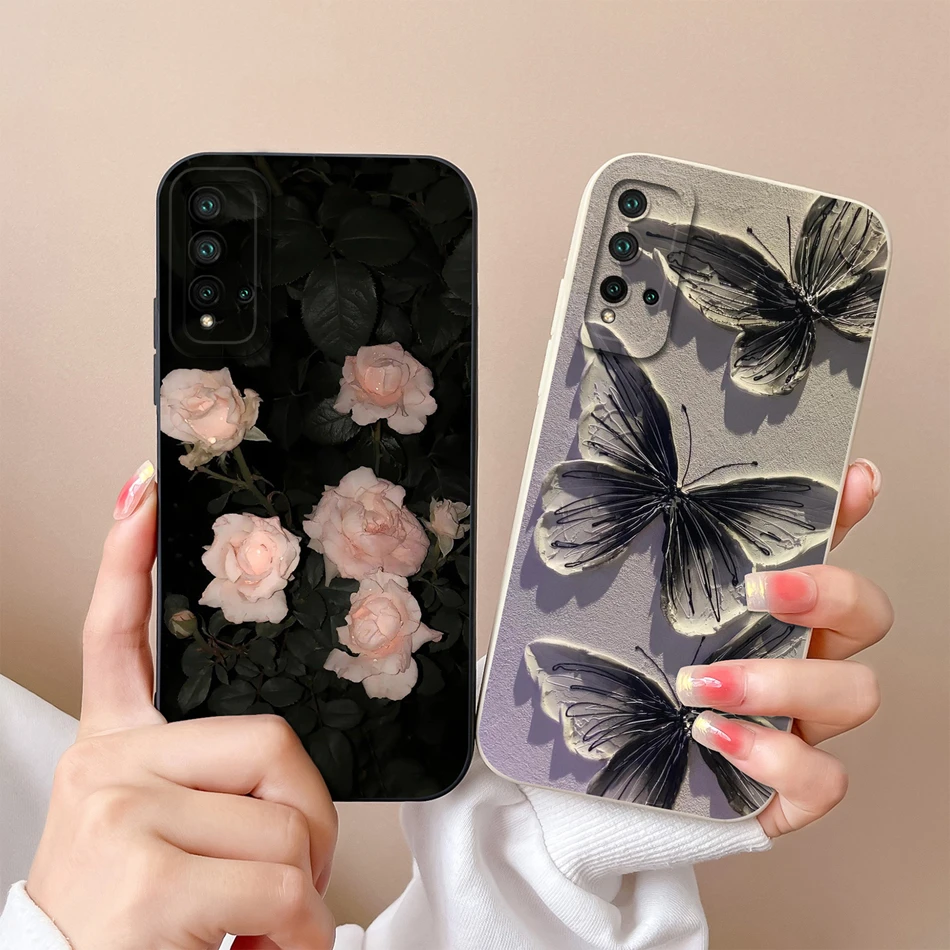 Funda para Huawei Nova 5T, funda para Huawei Nova 6 Nova 7, parachoques de dibujos animados para Nova 5 T Nova6 Nova7, fundas de teléfono de silicona líquida suave - imagen 3