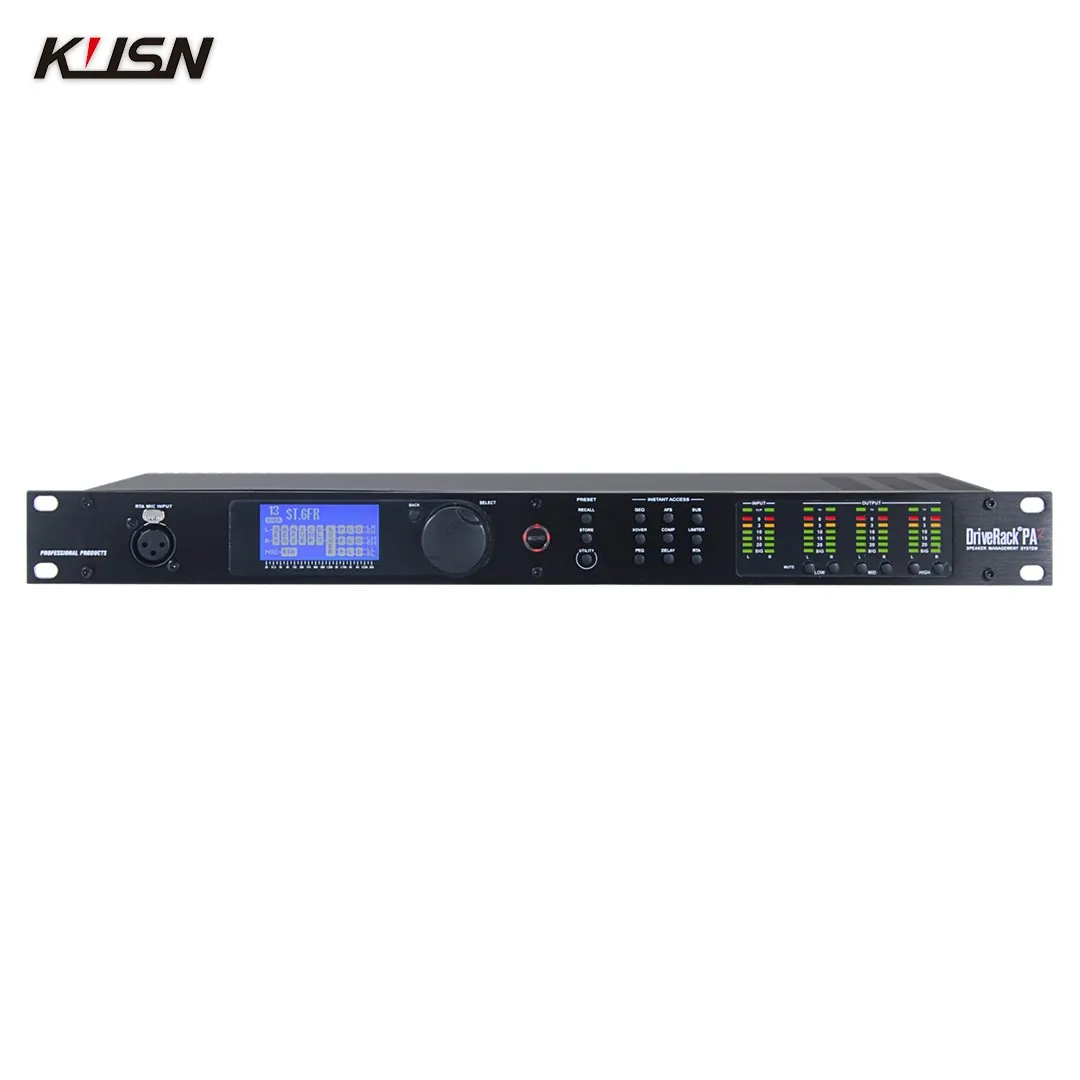 Procesador de Audio PA2 DriverRack, 2 entradas, 6 salidas, procesador de Audio de escenario, Software Original, altavoz profesional, equipo de Audio - imagen 2