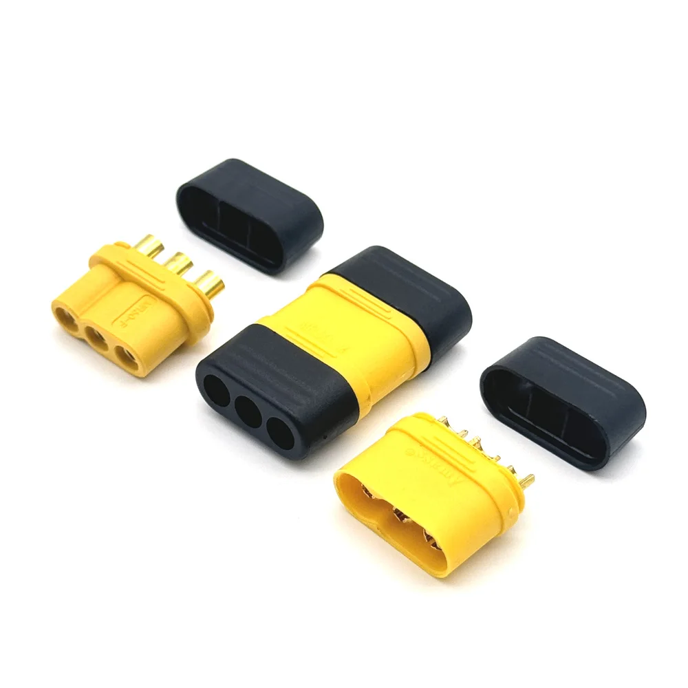50 Uds. Conectores macho y hembra MR60 conectores ESC de Motor sin escobillas de alta potencia para modelos RC Drone enchufes tipo banana de 3 pines - imagen 4