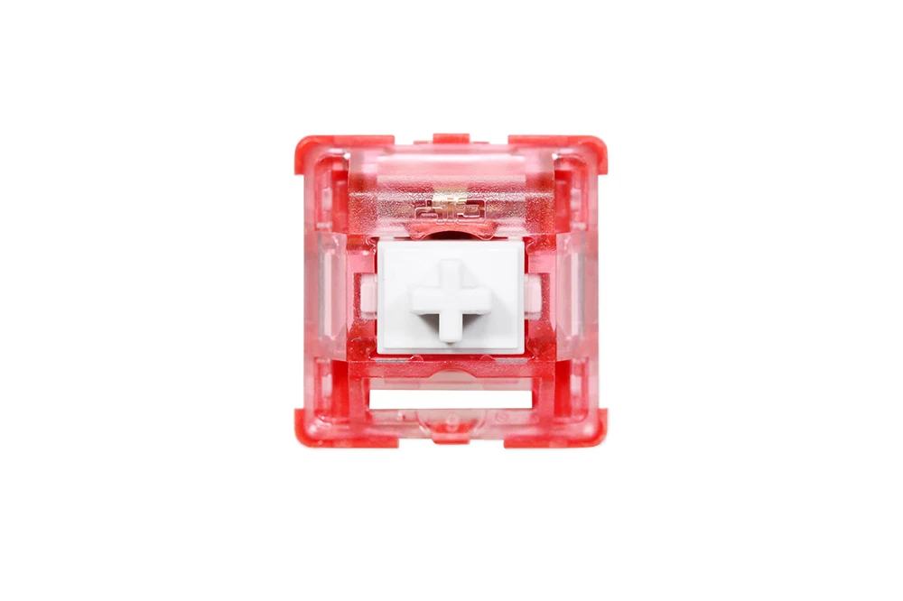 CIY-Interruptor de vástago lineal rojo para teclado mecánico, dispositivo mx de 45g, de fábrica, Lubed PC, nailon POK, 50m - imagen 3