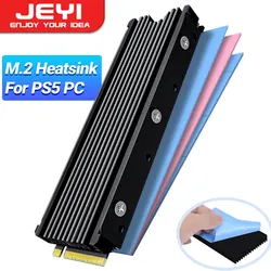 JEYI Disipador NVMe M.2 con Almohadillas Térmicas PS5/PC