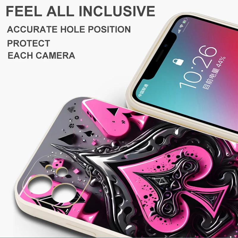 Funda con tarjetas coloridas para iPhone 11 12 13 Pro Max 16e 16 14 15 Plus 17 Air XR 7 8 XS Funda suave - imagen 2