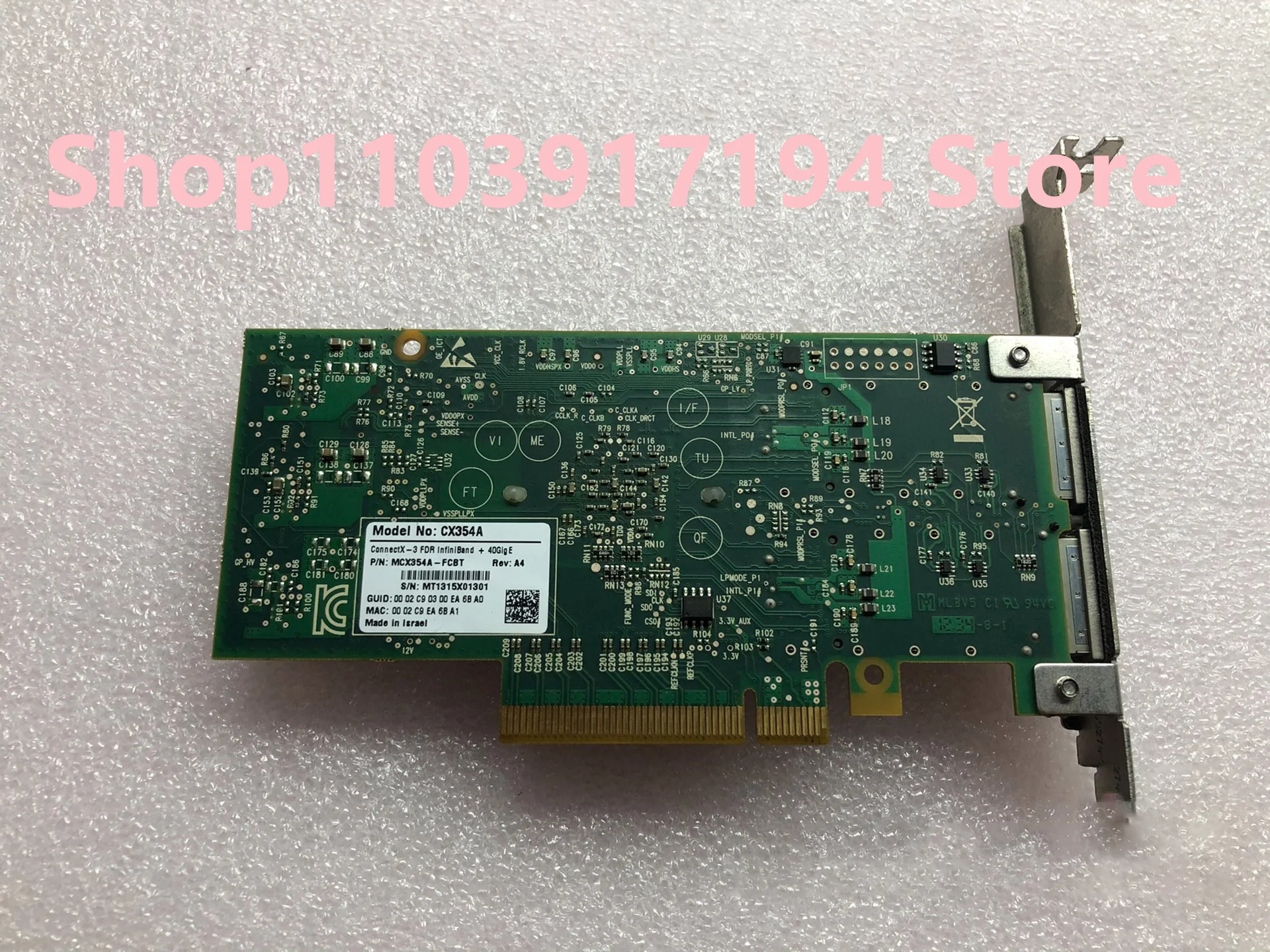 Para tarjeta de red de doble puerto Mellanox CX354A-FCBT CX354A MCX354A-FCBT 40G IB - imagen 2