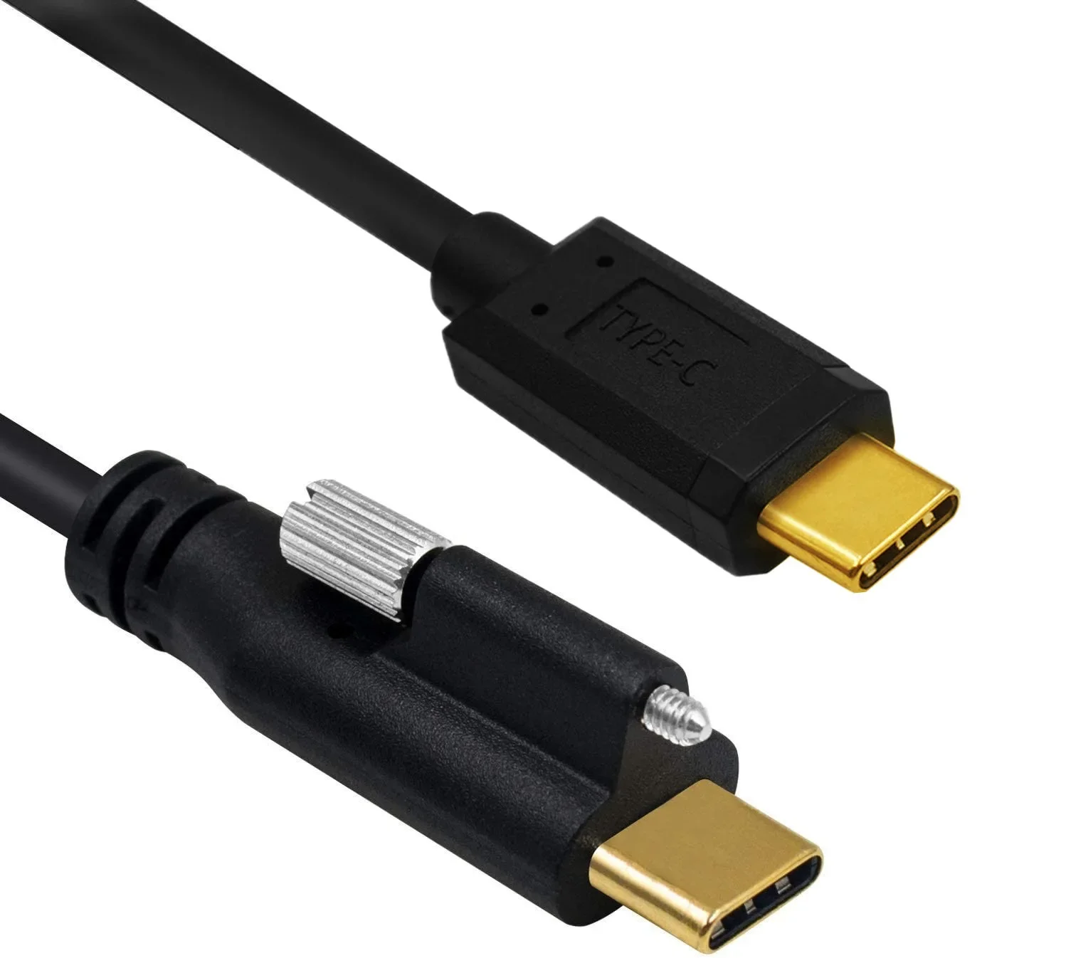 10Gbps 5A USB C a USB C conector de tornillo de bloqueo macho a macho Cable de datos de extensión 30cm 1m 2m - imagen 5