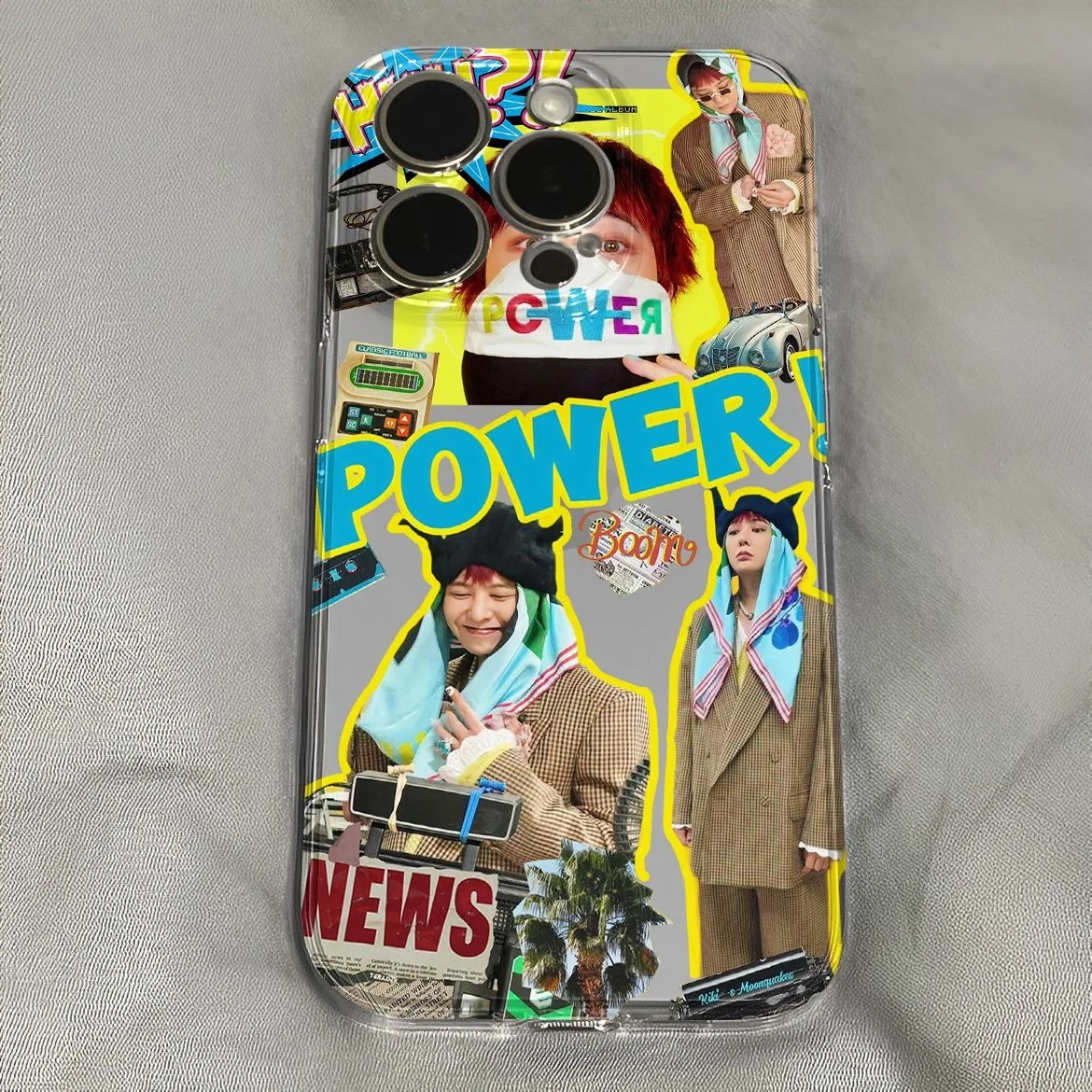 Nueva funda de teléfono de Corea para IPhone 16 15 14 13 12 11 Mini Pro Max X XR XSMax 7 8 Plus transparente suave TPU G-DRAGONS contraportada - imagen 4