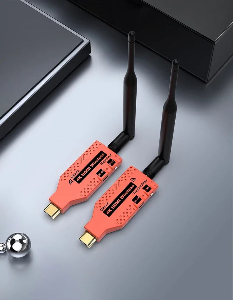 Extensor HDMI inalámbrico 4K, transmisor y receptor de vídeo, adaptador de pantalla y 150m de 100m, cámara fr, ordenador portátil, PC a Monitor de TV, 1TX, 1RX, 2RX - imagen 3