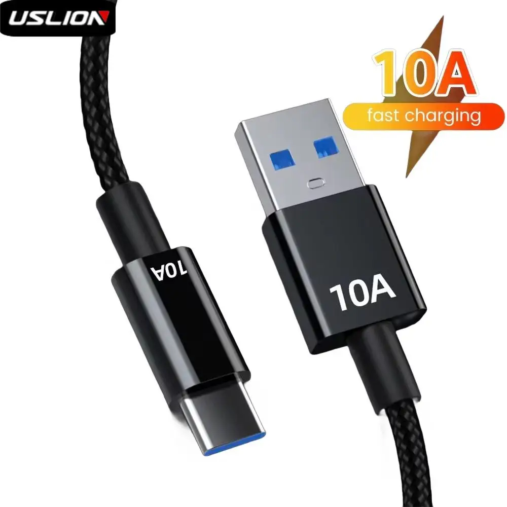Cable de carga rápida tipo C de 120W 10A para Huawei P50 P40 Xiaomi 14 Redmi 13 Oneplus Realme POCO Cable de datos de teléfono USB 0,5/1/1,5/2/3m