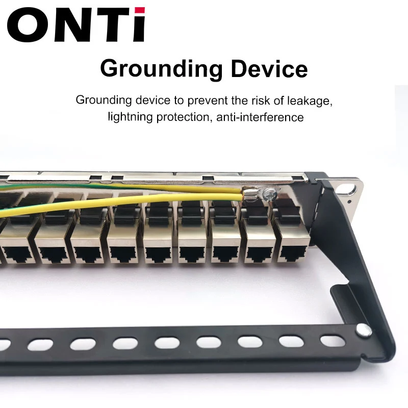 Patch Panel CAT6 RJ45 para Rack 19″ – Distribución de Red Ethernet - imagen 4