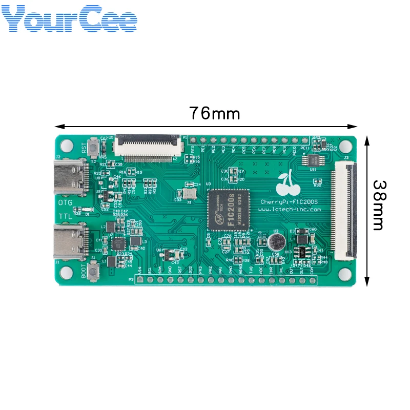 Lctech Pi F1C200S Linux fabricante de código abierto módulo de placa de desarrollo de demostración CherryPi-F1C200S ARM926EJ-S procesador central tipo C - imagen 4