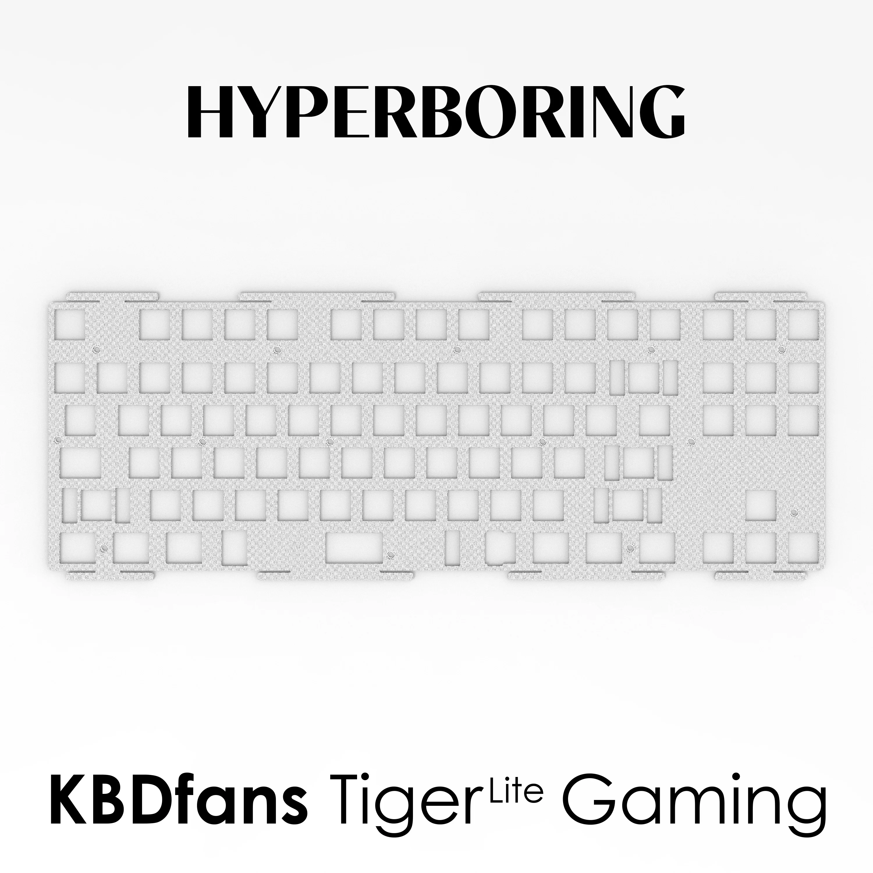 KBDfans Tiger Lite Teclado para juegos utiliza placas CF de aluminio para PC PP (para puñaladas de PCB y montaje en placa) - imagen 5