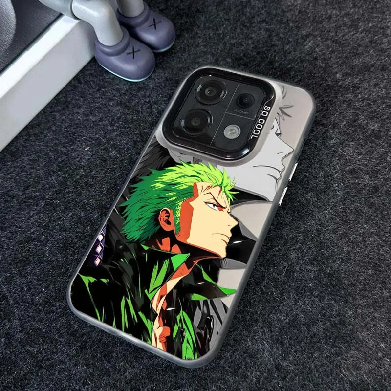 Funda Nami Zoro para Xiaomi Mi 14 14T 13 13T 12 12T 12X 12S 11 11X Lite Pro funda de teléfono plateada de color Ultra mate - imagen 4