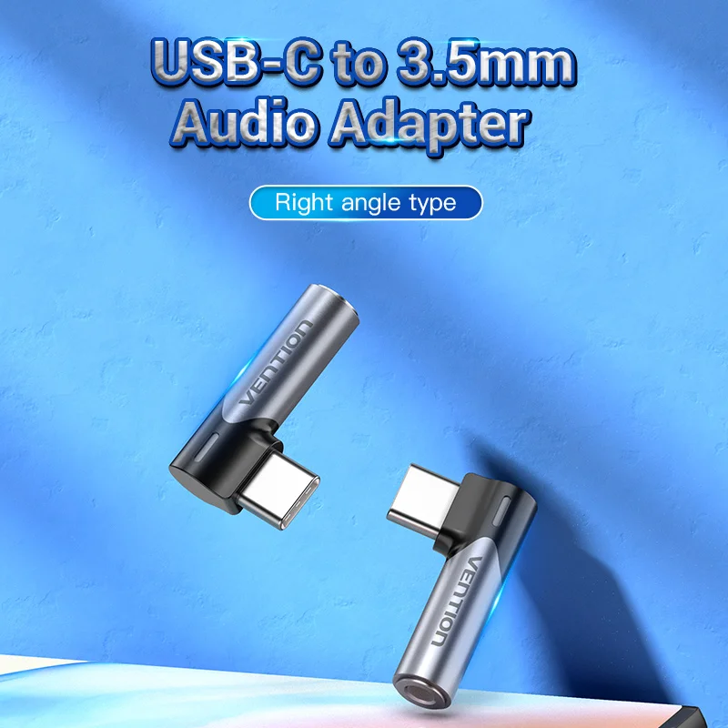 Vention tipo C a conector auxiliar de 3,5mm, adaptador de auriculares USB C, cable de Audio Jack para Huawei P60 Xiaomi, adaptador de 3,5mm - imagen 3