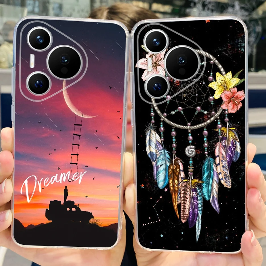 Funda de teléfono de silicona blanda para Huawei Pura 70 Pro Plus, cubierta pintada a la moda, Fundas de Capa - imagen 4