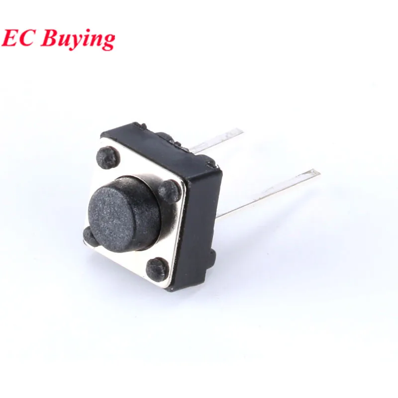 20-100 Uds 6*6*7 6*6*5 6*6*4,3 MM Micro táctil interruptor de botón Horizontal de dos patas 7MM 5MM 4,3 MM Horizontal Vertical - imagen 2