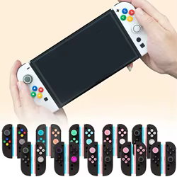 Tapa de botón de silicona para Nintendo Switch, tapas de empuñaduras de 2 botones, tapa de Joystick + juego de pegatinas de botón, accesorios para consola de juegos para Switch2