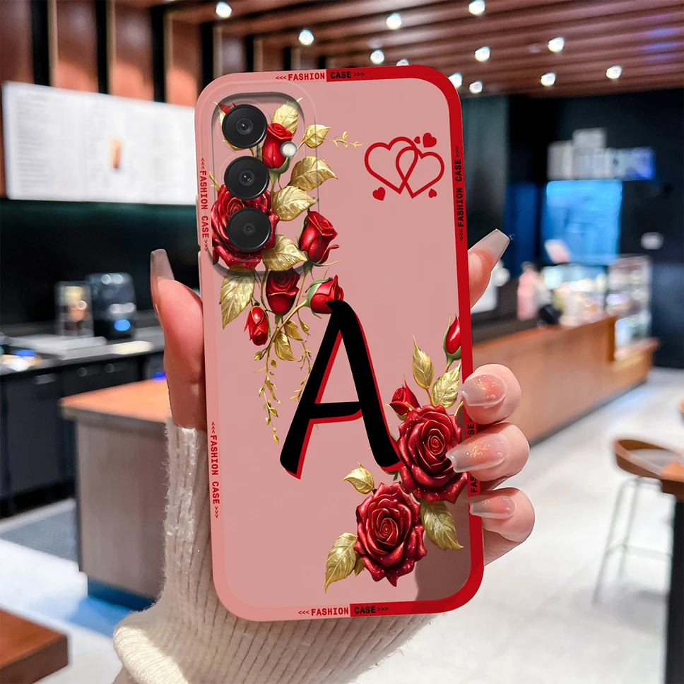 For Samsung Galaxy M17 F17 5G Phone Case Artistic Letters Anti Drop Cover For Galaxy M 17 F 17 Soft Smooth Liquid Silicone Funda - imagen 4