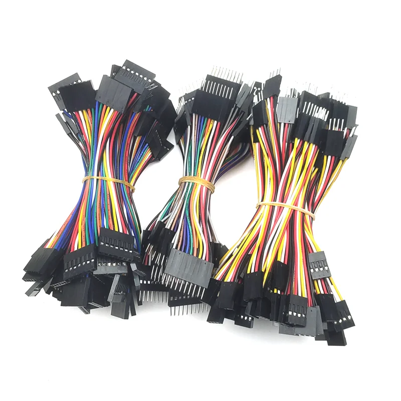 10 Uds Línea Dupont Paso 2.54mm Hembra/Macho 2P 3 4 5 6 7 8 9 10 Pines Conector Cable Dupont Cable Puente 10cm/20cm/30cm - Vista principal del producto