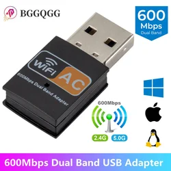 Adaptador WiFi USB 600Mbps 802.11n – Receptor Inalámbrico para PC y TV Box