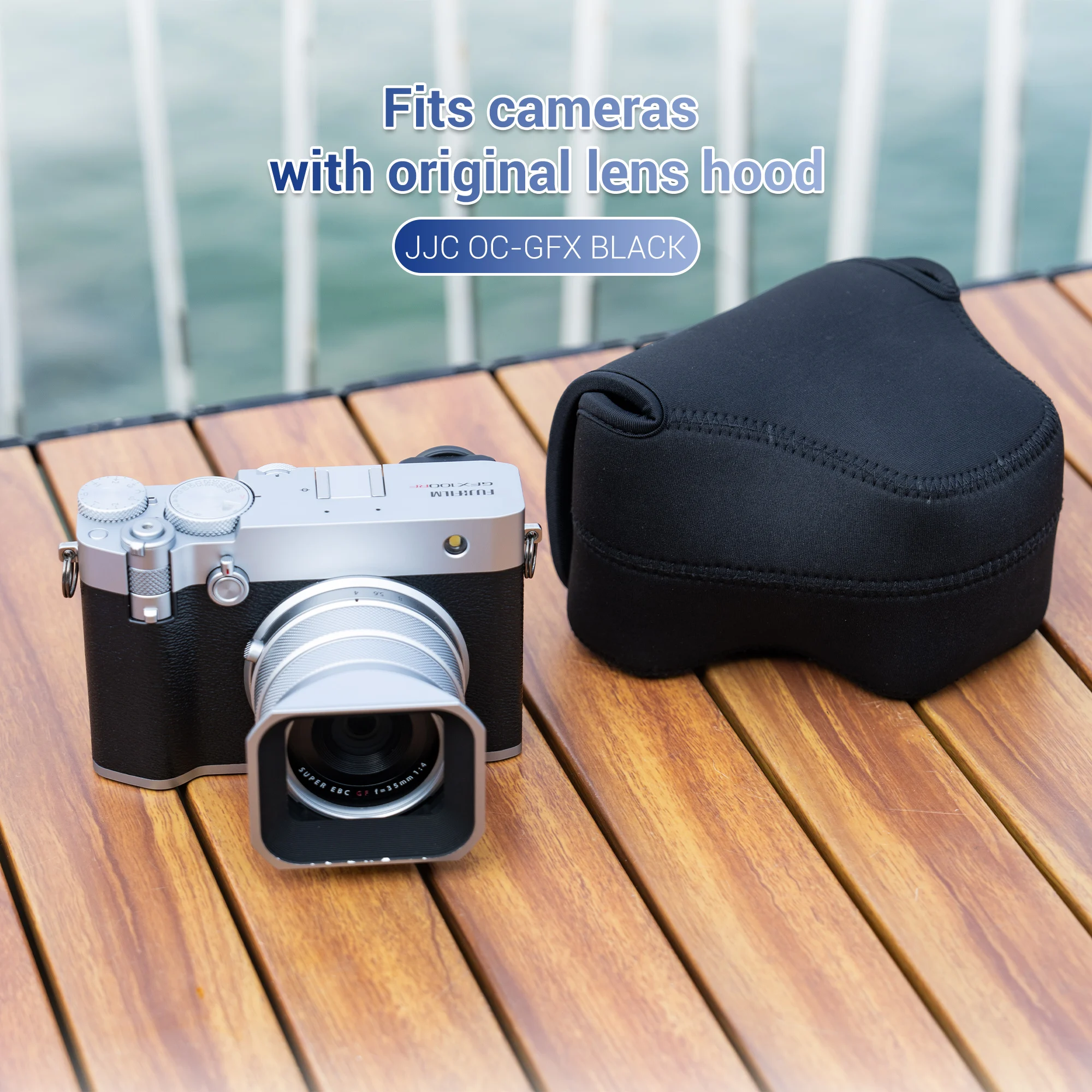 Cámara de neopreno ultraligera JJC Compatible con Fujifilm GFX100RF bolsa de cámara compacta para accesorios de cámara Fuji - imagen 2