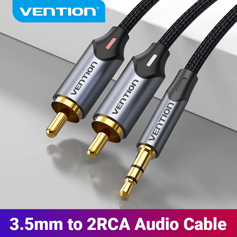 Cable Vention 3,5mm a 2RCA – Audio Estéreo para Cine en Casa - imagen 4