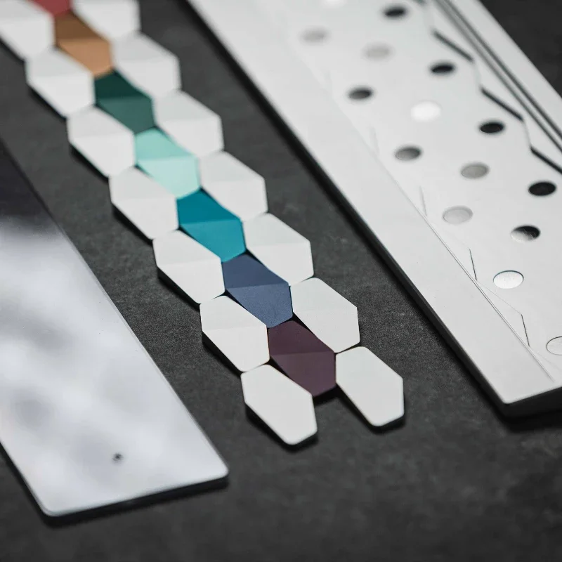 LeleLab-reposamanos a escala de dragón, combinación de aleación acrílica personalizada, Teclado mecánico 65%, reposamuñecas, periférico de juego para Esports de oficina - imagen 5