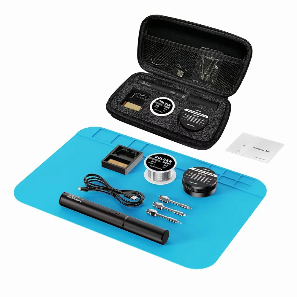 Soldador USB de 5V y 8W con batería de litio, herramientas de soldadura de reparación portátiles, estación de soldadura eléctrica, alambre de soldadura - imagen 2