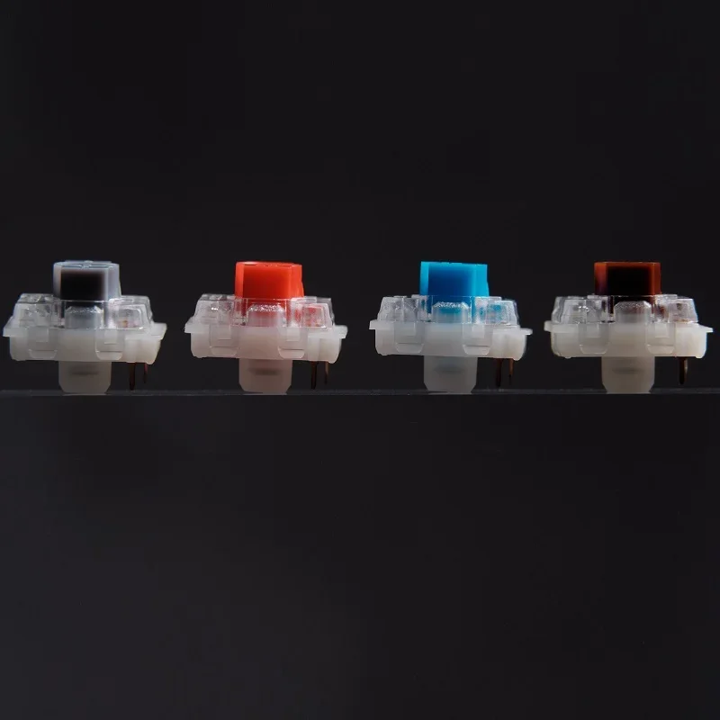 GATERON-interruptor KS-33 de bajo perfil 2,0, 3 pines, azul, rojo, marrón, plateado, RGB, personalizado, bricolaje, intercambio en caliente, eje de teclado mecánico - imagen 2