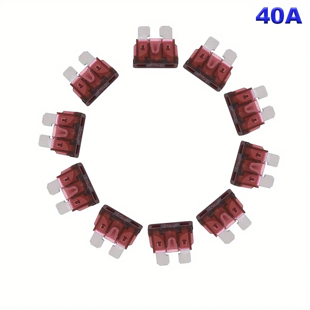 10 Uds. Fusibles medianos para coche juego de fusibles tipo cuchilla 5A 7.5A 10A 15A 20A 25A 30A 35A 40A - imagen 3