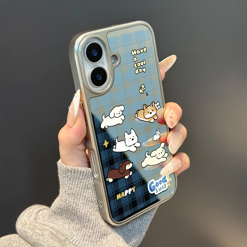Tiene un día genial cachorro funda de teléfono para iPhone11/12/13/14/15/16/17 Pro Max AIR PLUS epoxi TPU anticaída
