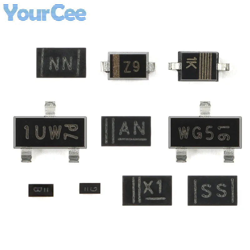 Chip de diodos de protección ESD, 50 piezas PESD5V0U1BL,315 PESD5V0 X1BCAL V1BB V1BA U2BT U1BL S2BT R1BSFYL H1BSFYL G1BLYL PESD3V3X1B