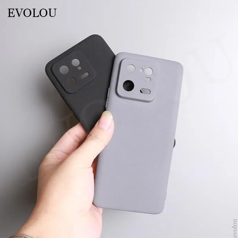 Para xiaomi 14 funda trasera suave mate de piedra arenisca ultradelgada para Xiaomi mi 14ultra 14pro protección de cámara funda de silicona TPU - imagen 3