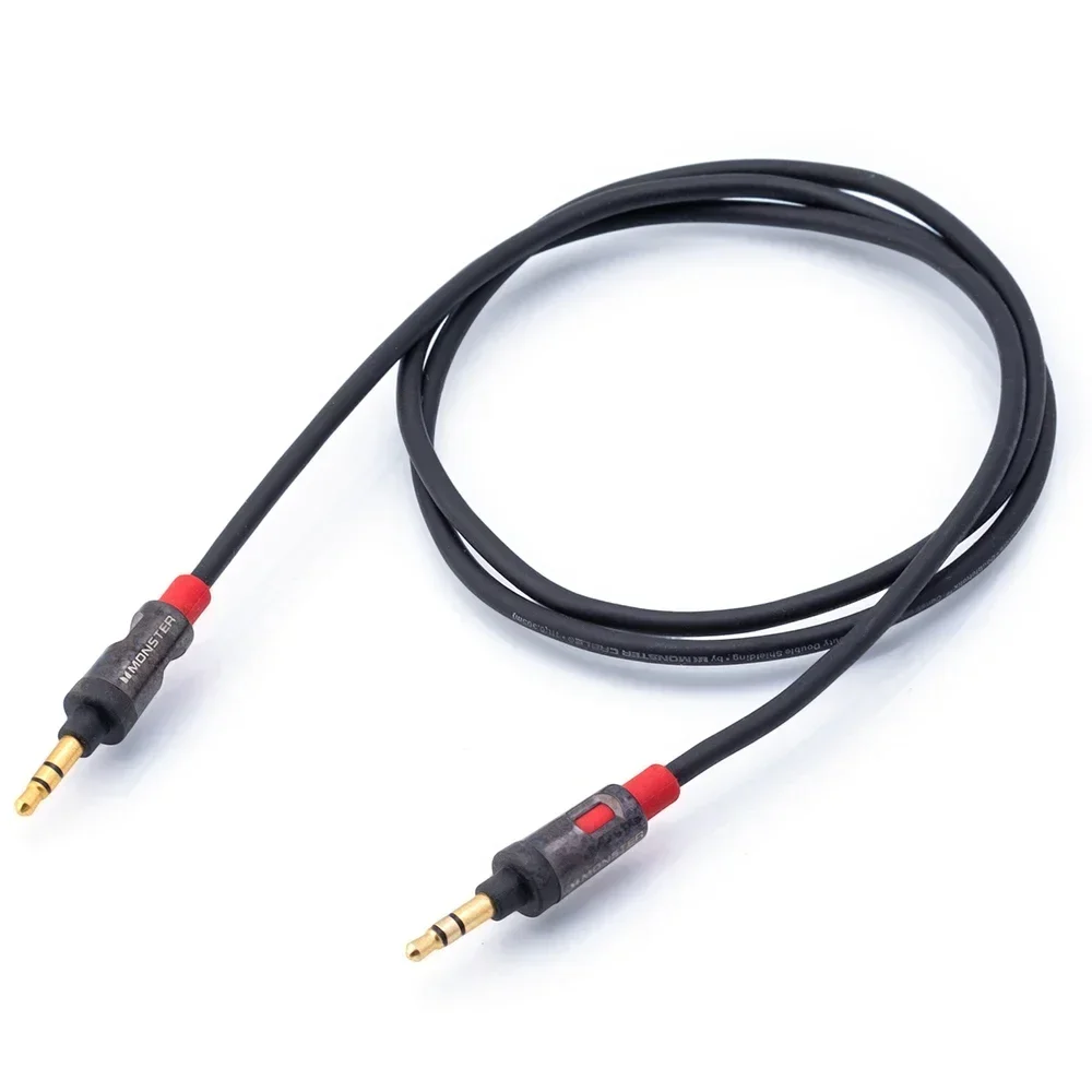 ■ Monster ICable 800 Cable auxiliar de 3,5mm Audio sin pérdidas Cable de Audio auxiliar chapado en oro Cable estéreo auriculares de coche teléfonos altavoces