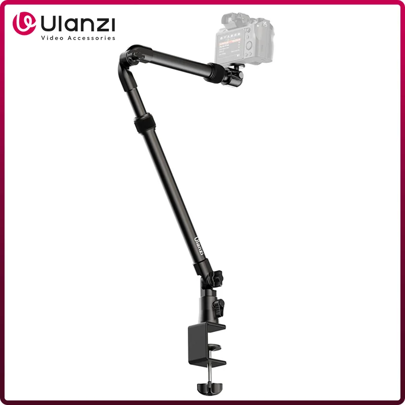 Ulanzi ZJ02 soporte de brazo Flexible para cámara soporte de escritorio brazo extensible para cámara DSLR transmisión en vivo fotografía de naturaleza muerta - imagen 2