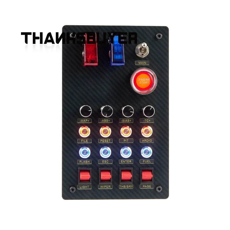 Caja de botones Vertical Horizontal ZQSR, caja de Control de carreras SIM, simulador de carreras para Thrustmaster Simagic Fanatec - imagen 3