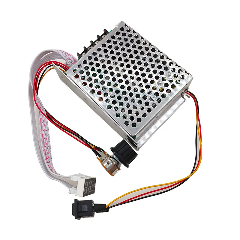 Controlador de velocidad con pantalla Digital del motor de CC, 0 ~ 100%, módulo de accionamiento ajustable, entrada MAX60A, 12V, 24V - imagen 5