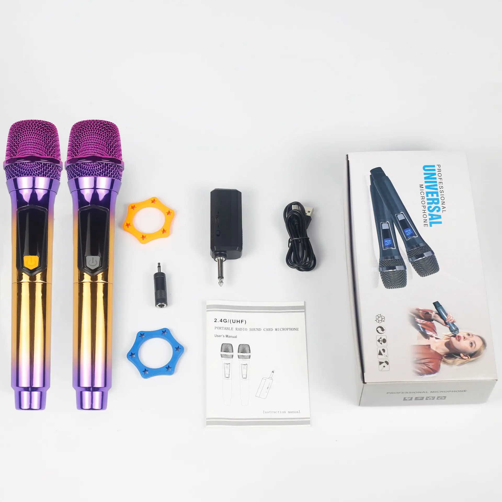 Micrófono de mano inalámbrico para Karaoke, 2,4G - imagen 2