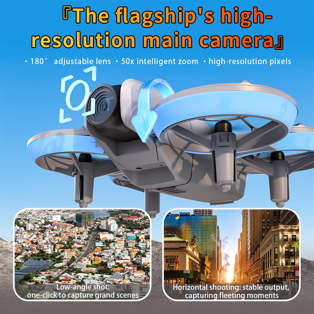 Dron E69 8K HD Cámara Dual 5G WIFI GPS Motor sin escobillas posicionamiento de flujo óptico evitación de obstáculos Dron aéreo Profesional RC - imagen 3