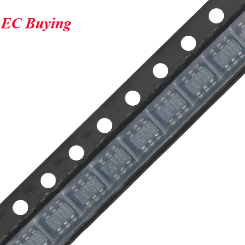 10 UDS-100 Uds SN74LVC2 SN74LVC2G17 SN74LVC2G17DBVR C175 CI75 SOT23 SOT-23-6 Chip lógico de búfer de disparo Schmitt Dual IC - imagen 4