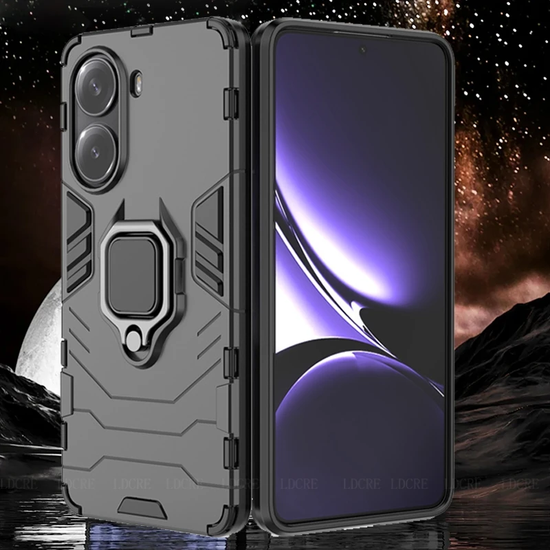Para Poco X7 Pro funda Xiaomi Poco X7 Pro Capas teléfono respaldo parachoques anillo a prueba de golpes soporte magnético Fundas Poco X7 Pro