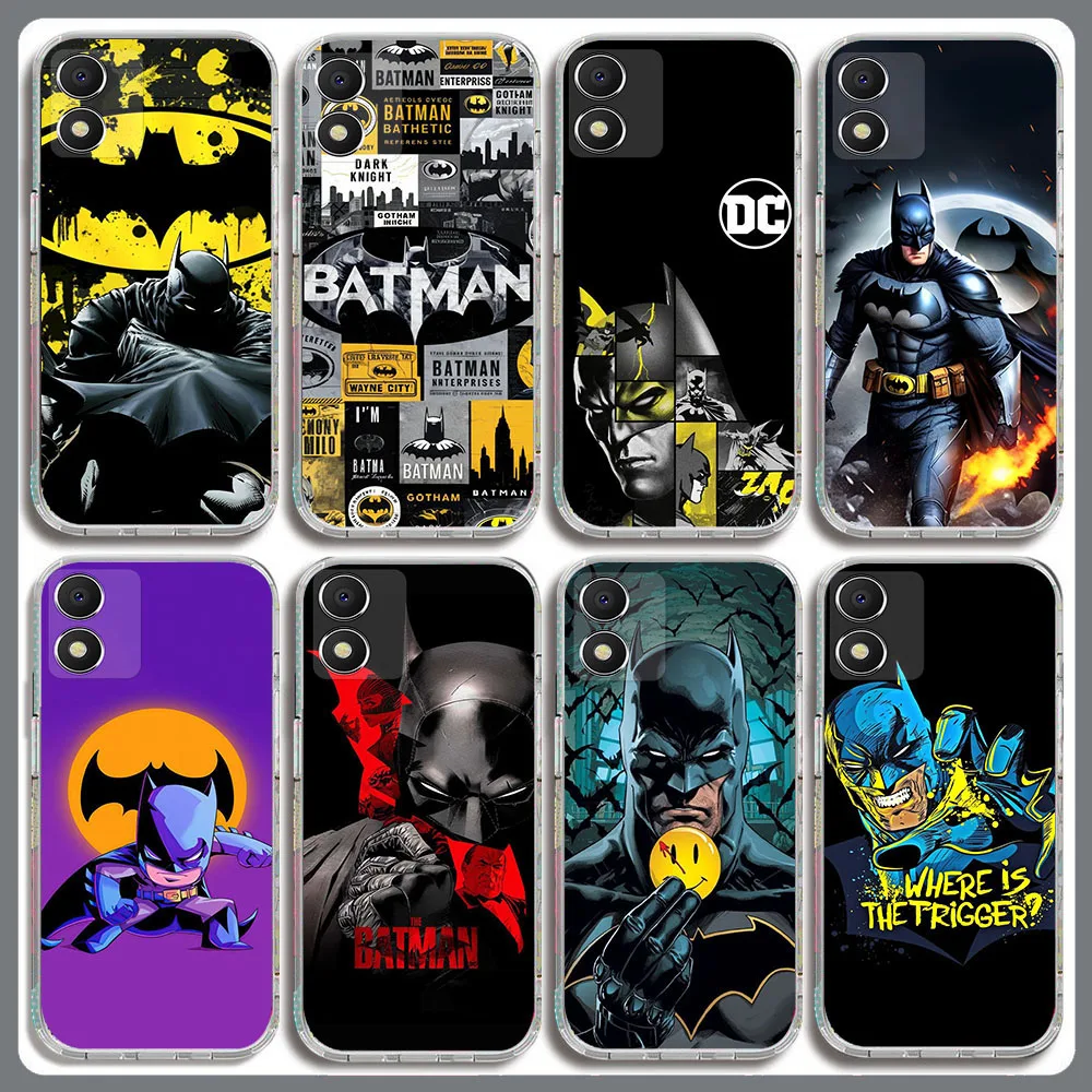 BD-11 Batman funda transparente para Moto E13 E22S G5 G7 E7 G62 E5 G5s Z2 G Power Play Plus