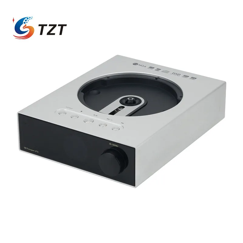 TZT-reproductor de CD portátil HiFi ET3 plateado/negro, tocadiscos de CD de transporte Digital multifuncional, 110V/220V, Streamin WiFi inalámbrico - imagen 2