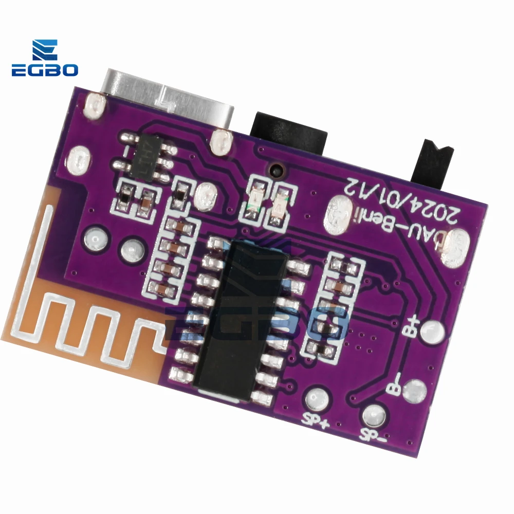 1 ~ 2 uds TWS DC3.5V-5V 5W Bluetooth compatible 5,4 Mono amplificador decodificador reproductor MP3 3,5mm módulo auxiliar receptor DIY altavoz hecho a mano - imagen 4