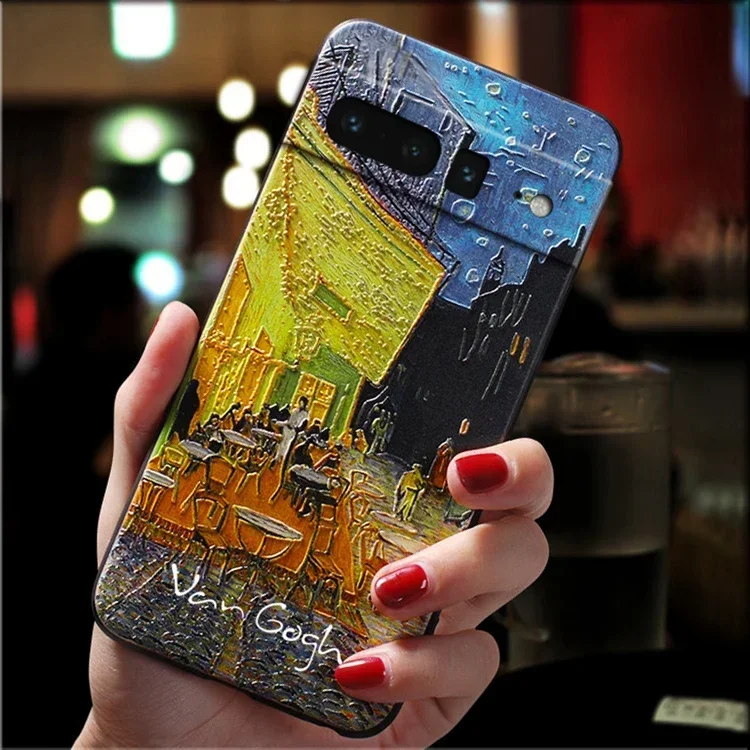 Para Funda Google Pixel 9 8 7 Pro 8Pro 9Pro XL 7A Funda para Google Pixel8 Pixel9 Pro Funda bonita arte 3D Funda de teléfono a prueba de golpes