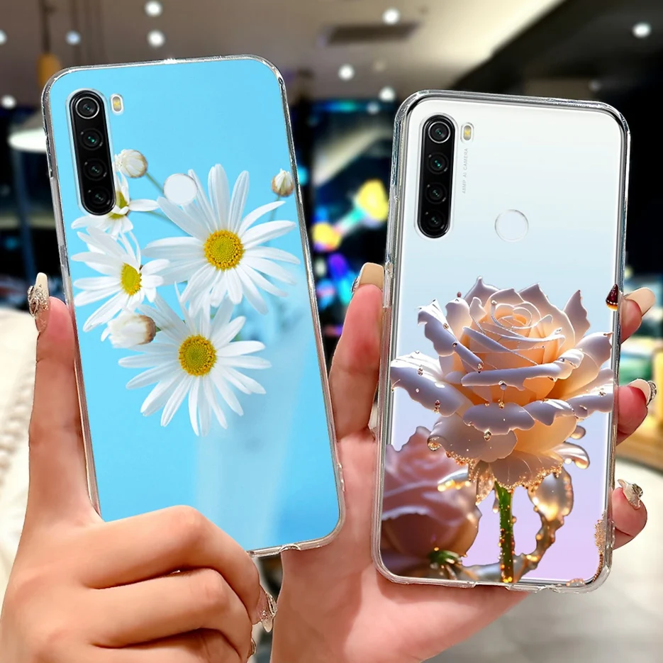 Para Xiaomi Redmi Note 8 2021 funda Note 8T nueva moda cubierta pintada funda de teléfono de silicona suave para Redmi Note 8 Pro Note8 T Fundas - imagen 4