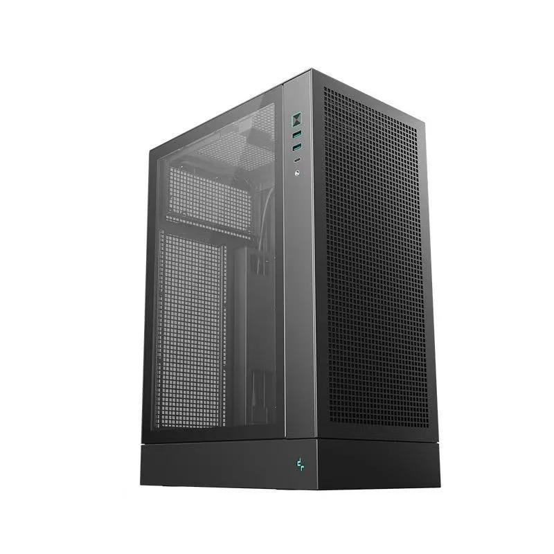 Chasis Vertical DEEPCOOL CH170 PLUS MATX compatible con refrigeración por agua 240, refrigeración por aire de 164mm, interfaz tipo C, chasis de ordenador blanco - imagen 2