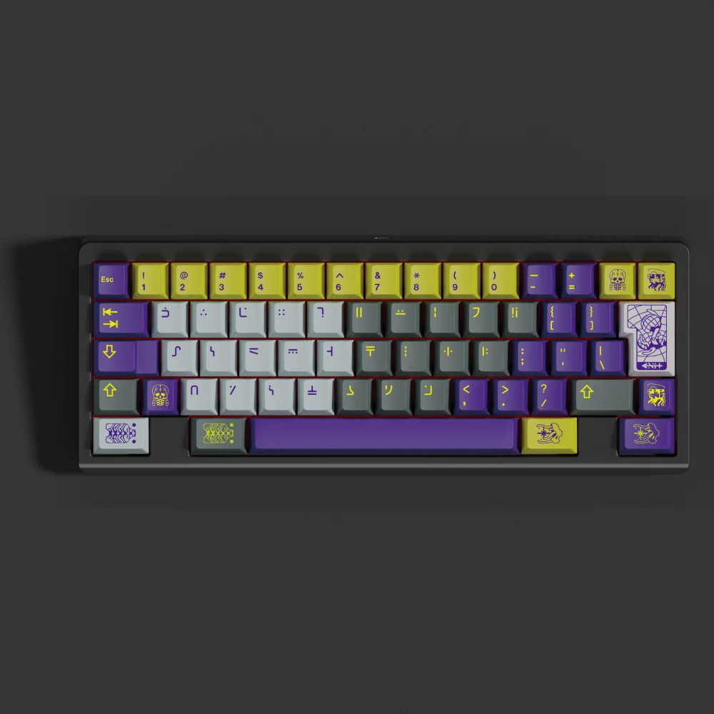 Teclas PBT Cherry Profile Clone GMK NERVEWRECKER, teclas Sub de tinte de 5 lados para teclado mecánico MX 61 64 66 75 87 98 108 - imagen 3