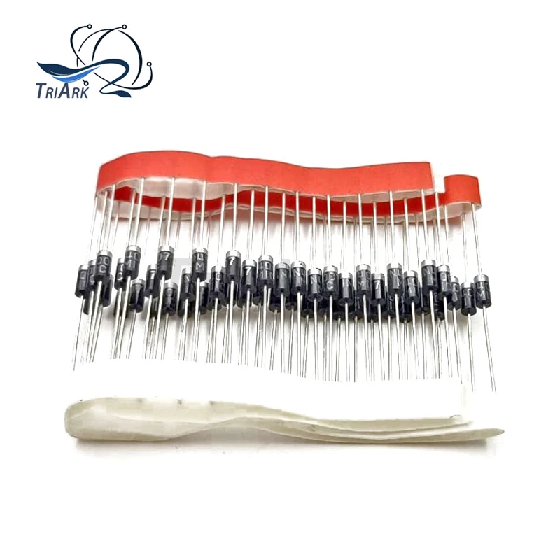 50 Uds 1N4001 1N4002 1N4003 1N4004 1N4005 1N4006 1N4007 DO-41 diodo rectificador 1A 50V 100V 200V 400V 600V 800V 1000V - imagen 2